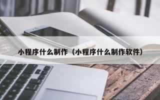 阜新小程序什么制作（小程序什么制作软件）